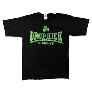 VTG Dropkick Murphys Shirt Sz Medium Black Bayside Band Tee Graphic Made in USA